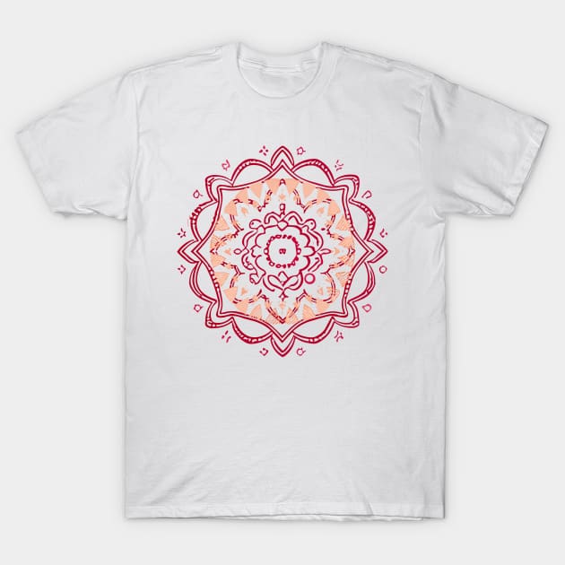 mandala Clamber Paintmandala Zoom drawing T-Shirt by Martin Young